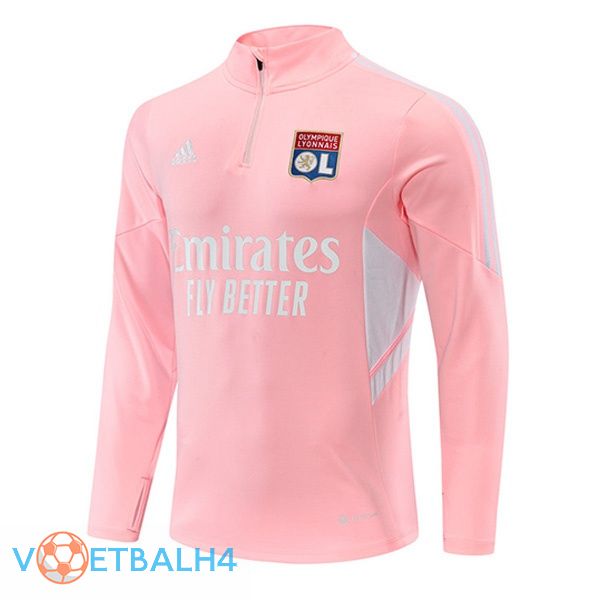 lyon Training Sweatshirt Rose 2022-2023