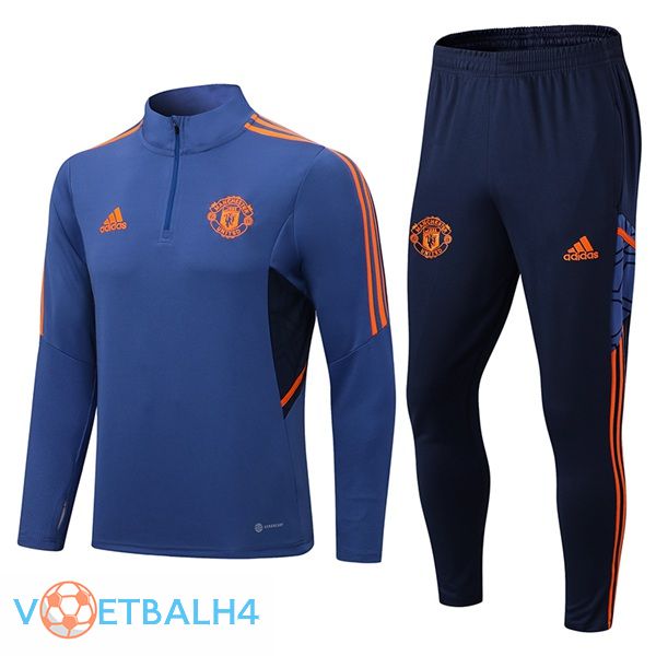 Manchester United trainingspak blauw 2022/2023