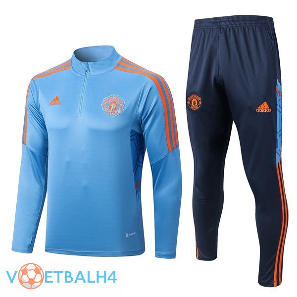 Manchester United trainingspak blauw 2022-2023