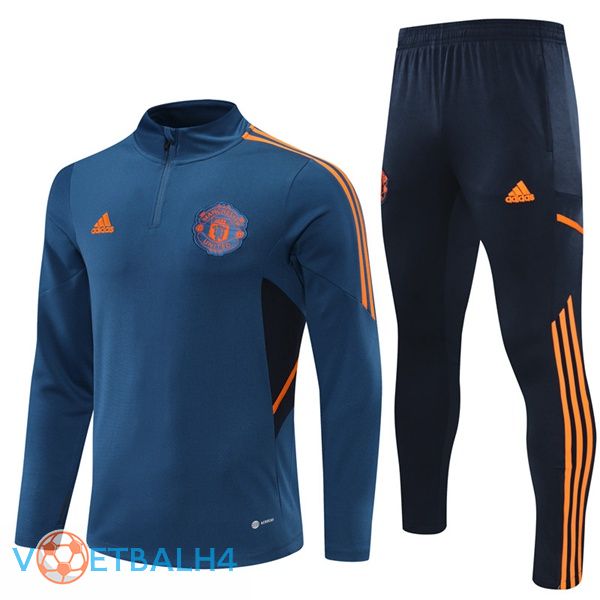 Manchester United trainingspak blauw 2022/2023