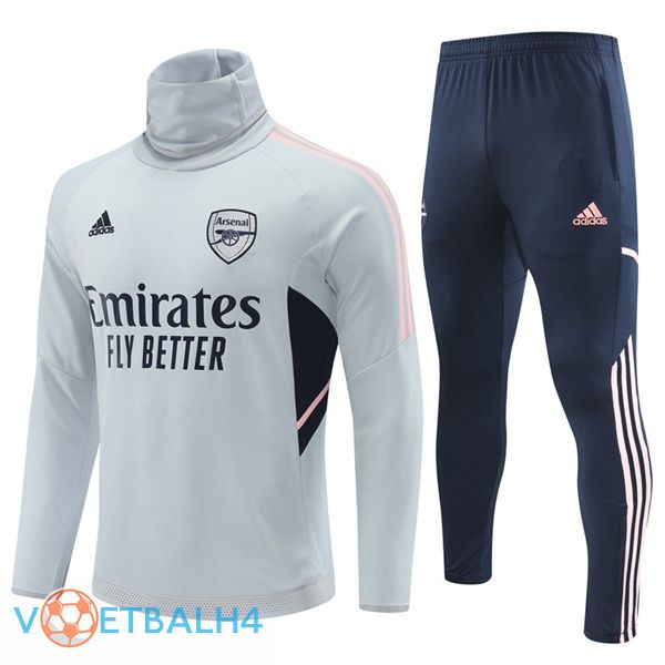 Arsenal trainingspak High Collar grijs 2022-2023