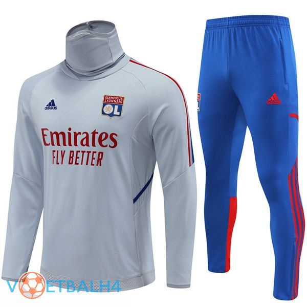 Olympique Lyonnais trainingspak High Collar grijs 2022-2023