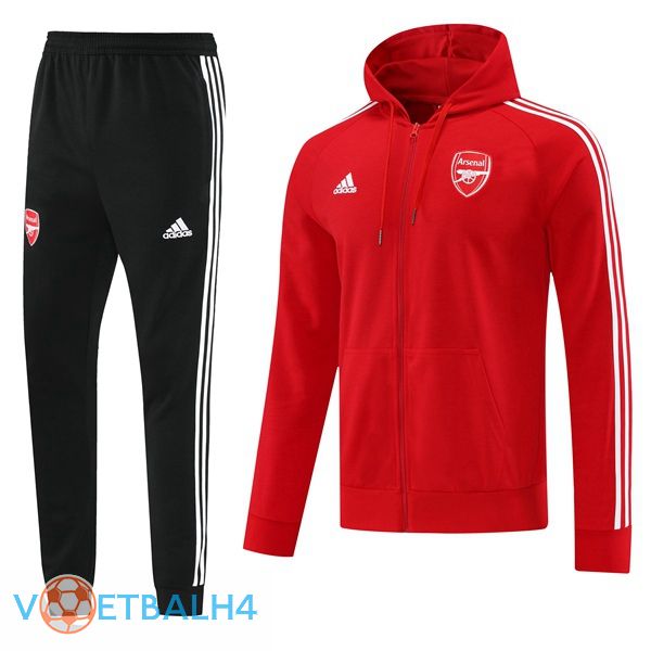 Arsenal trainingspak Hoodie rood 2022/2023