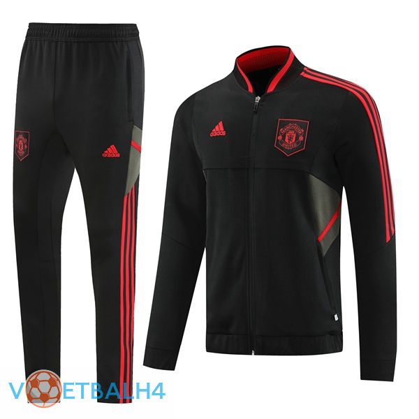 Manchester United Trainingsjaspak zwart 2022/2023