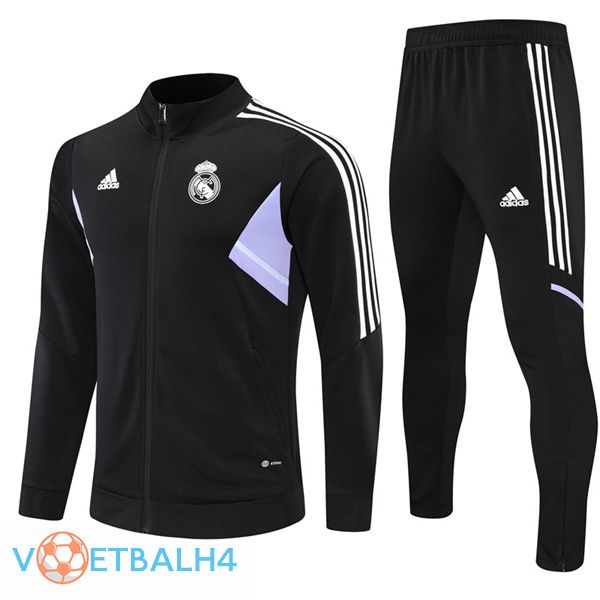 Real Madrid Trainingsjaspak zwart 2022/2023