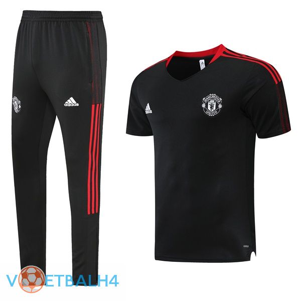 Manchester United Training T Shirt + broek zwart 2022/2023