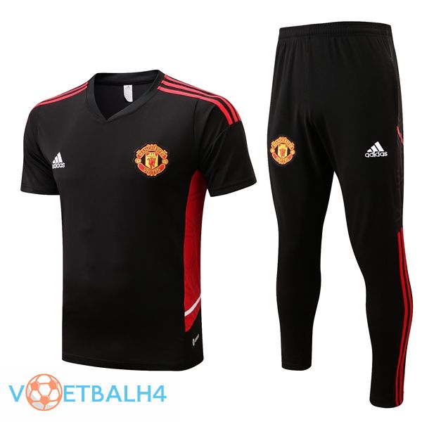 Manchester United Training T Shirt + broek zwart 2022/2023