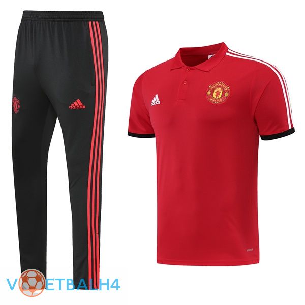 Manchester United Training T Shirt + broek rood 2022/2023