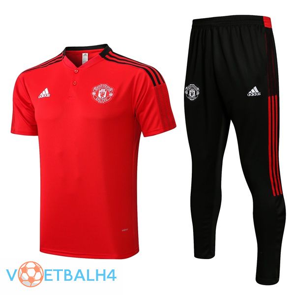 Manchester United Training T Shirt + broek rood 2022/2023