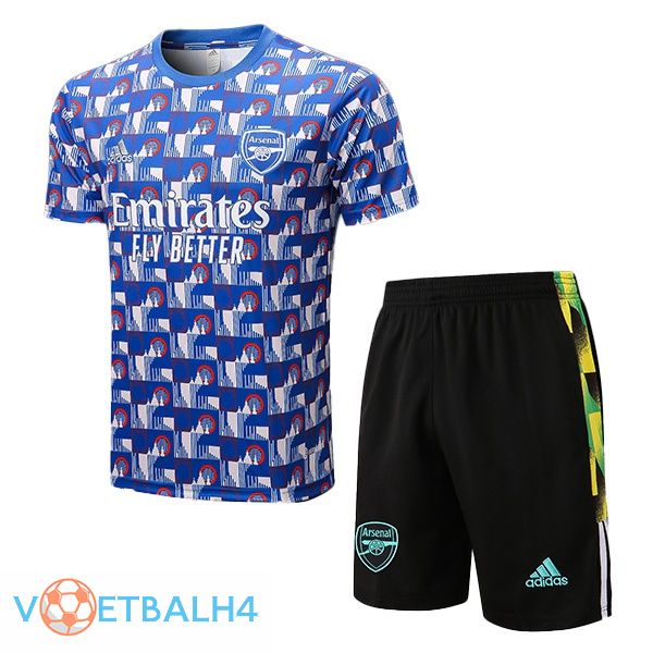 Arsenal Training T-Shirts + korte broek blauw 2022-2023