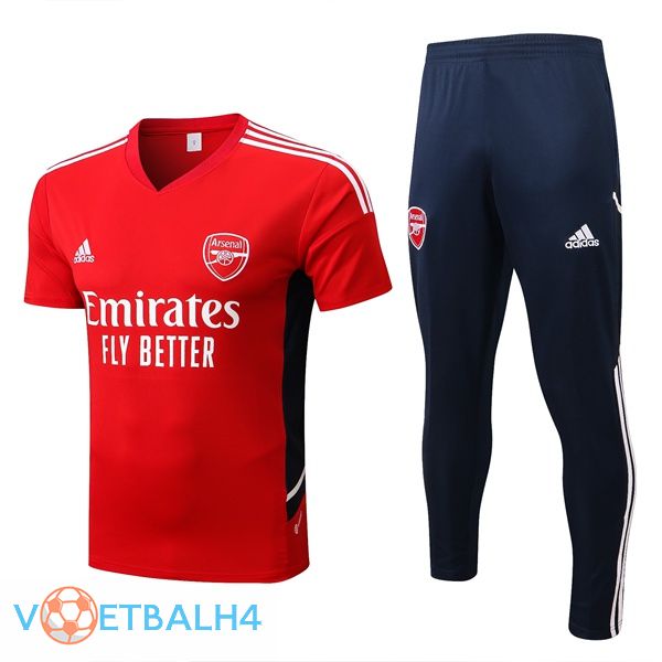 Arsenal Training T-Shirts + broek rood 2022-2023