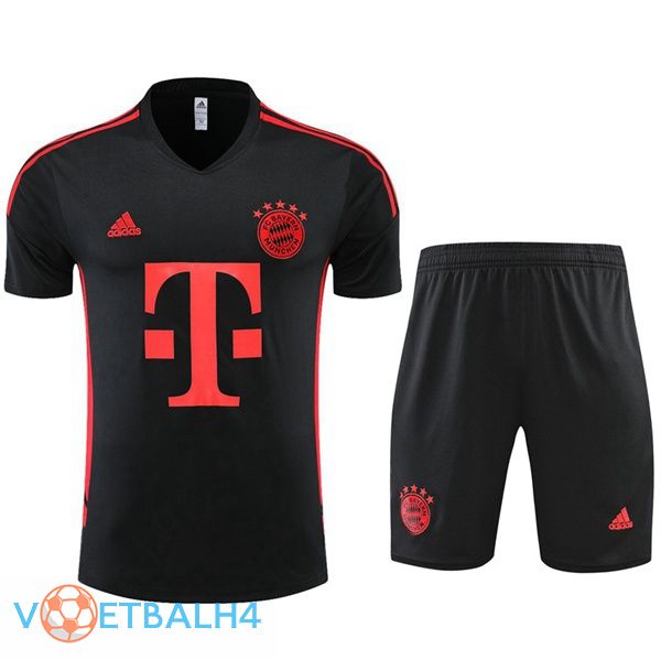 Bayern Munich Training T Shirt + korte broek zwart 2022-2023