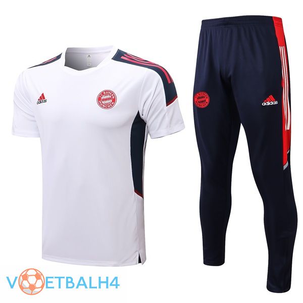 Bayern Munich Training T Shirt Pak + broek wit 2022/2023