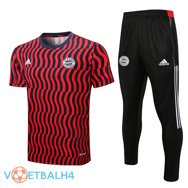 Bayern Munich Training T Shirt Pak + broek rood 2022/2023