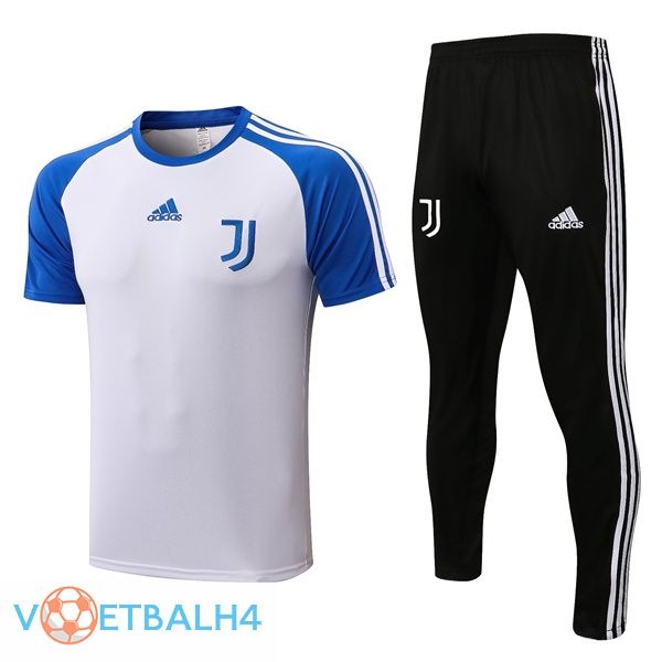 Juventus Training T Shirt + broek wit blauw 2022/2023