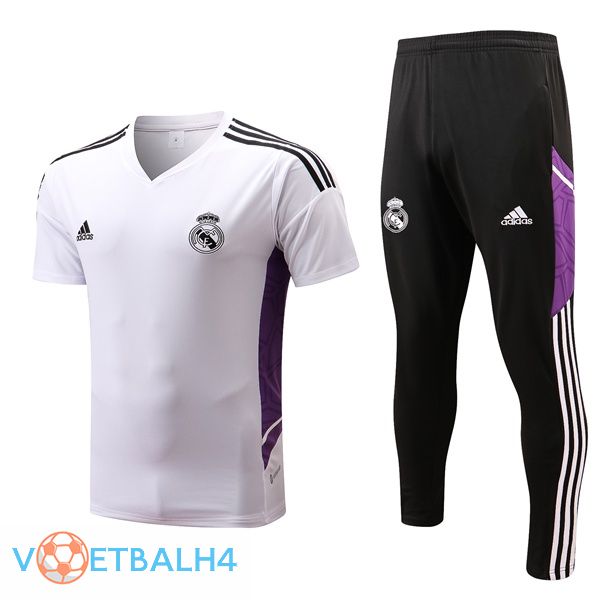 Real Madrid Training T Shirt + broek wit 2022/2023