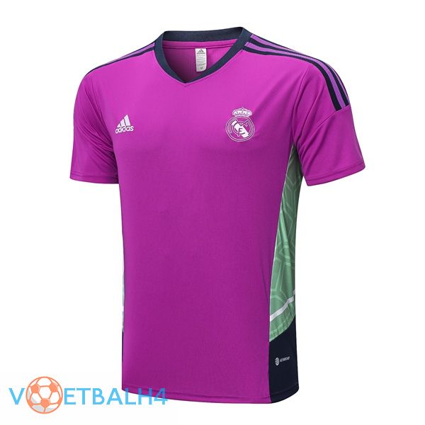 Real Madrid Training T Shirt paars 2022/2023