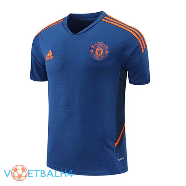 Manchester United Training T Shirt blauw 2022/2023