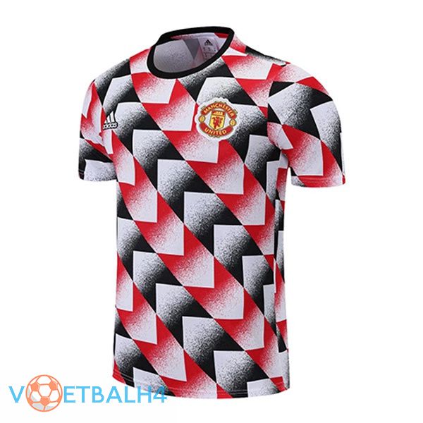 Manchester United Training T Shirt rood zwart 2022/2023