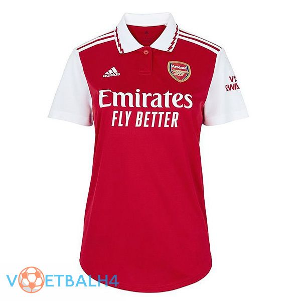 Arsenal jersey thuis Dames rood wit 2022/2023