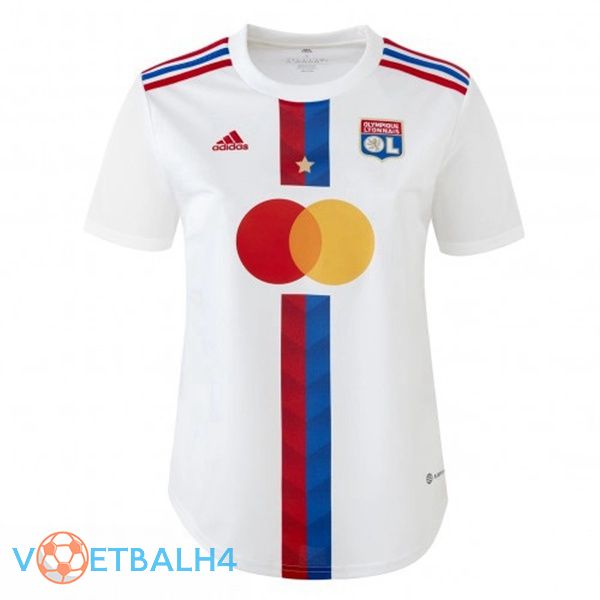 lyon Women voetbal jerseys thuis wit 2022-2023