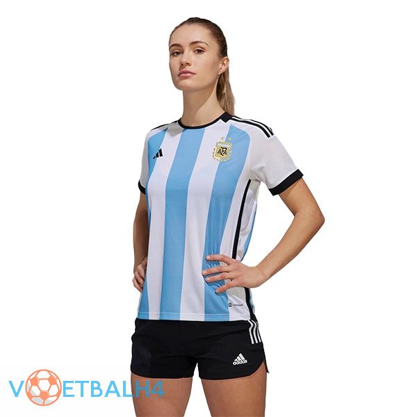 Argentinië Dames voetbal jersey thuis blauw wit 2022/2023