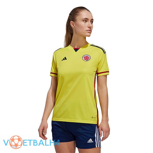 Colombia Dames voetbal jersey thuis geel 2022/2023