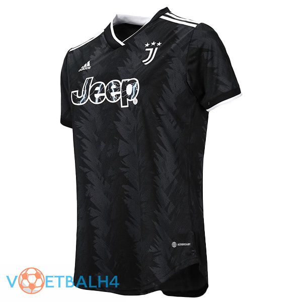 Juventus Dames voetbal jersey uit zwart 2022/2023