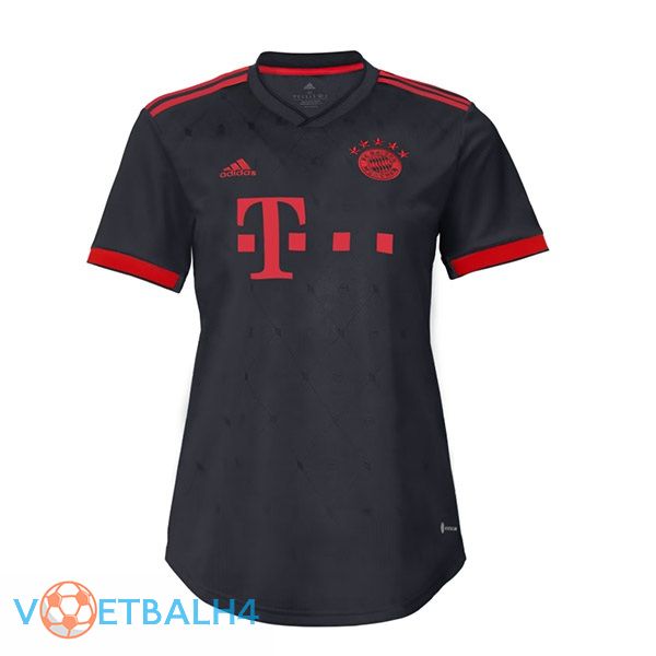 Bayern Munich Dames voetbal jersey derde zwart 2022/2023