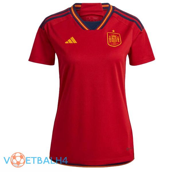 Spanje Women voetbal jerseys thuis rood 2022-2023