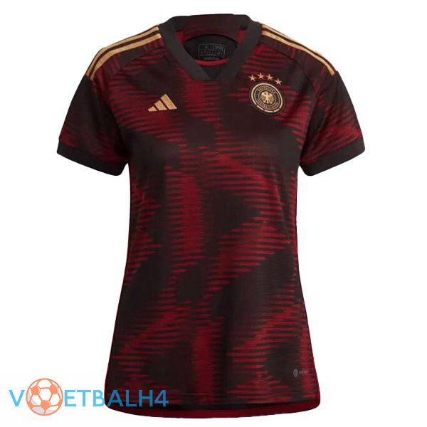 Duitsland Women voetbal jerseys uit zwart 2022-2023