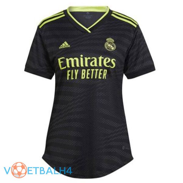 Real Madrid Women voetbal jerseys derde zwart 2022-2023