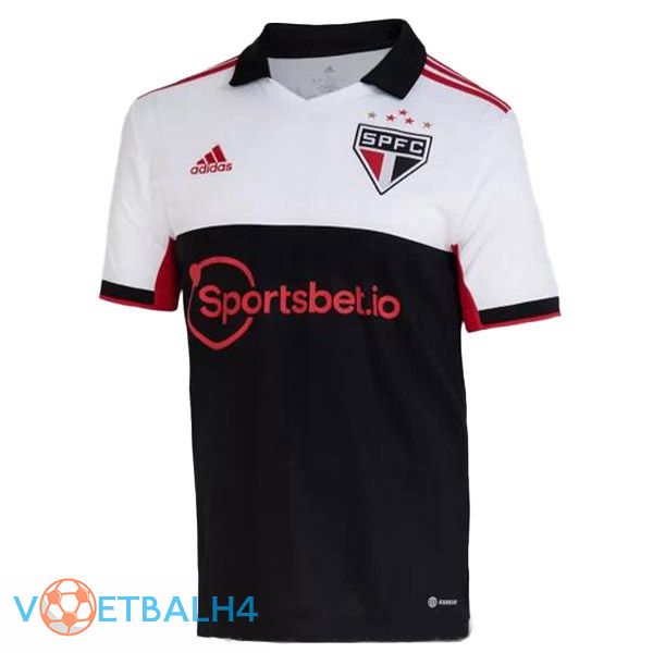 Sao Paulo FC voetbal jerseys derde wit zwart 2022-2023