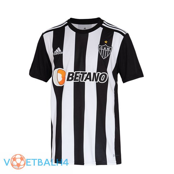 Atletico Mineiro voetbal jerseys thuis zwart wit 2022-2023