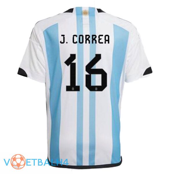 Argentinië (ALMADA 16) voetbal jersey thuis blauw wit wereldbeker 2022