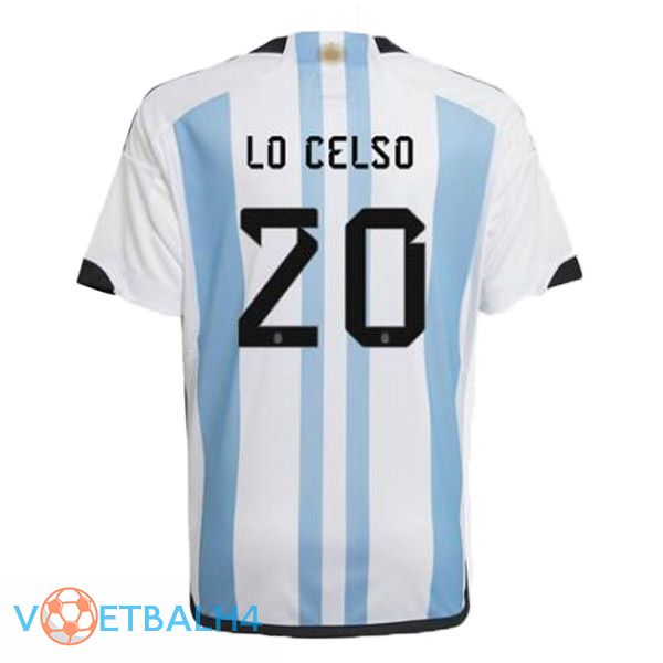 Argentinië (MAC ALLISTER 20) voetbal jersey thuis blauw wit wereldbeker 2022