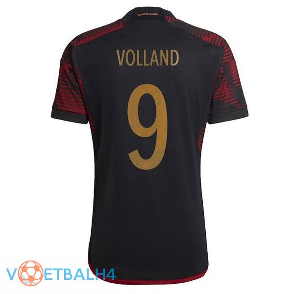 Duitsland (VOLLAND 9) voetbal jerseys uit zwart wereldbeker 2022