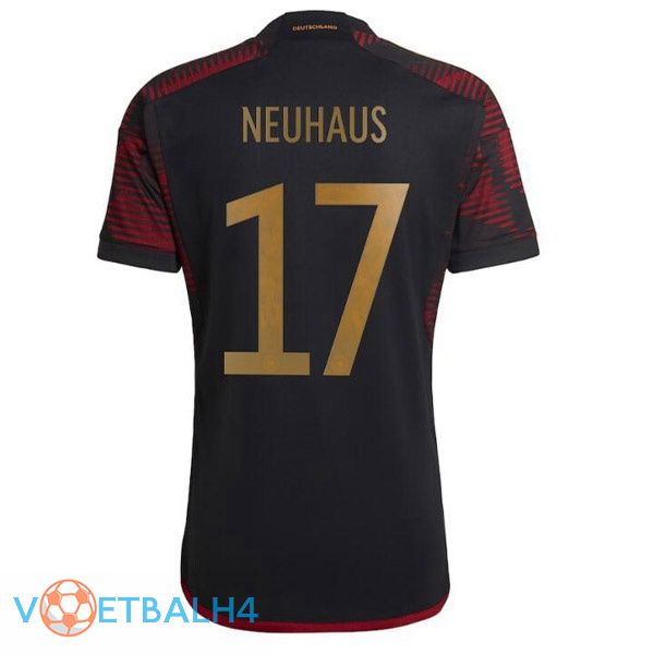 Duitsland (NEUHAUS 17) voetbal jerseys uit zwart wereldbeker 2022