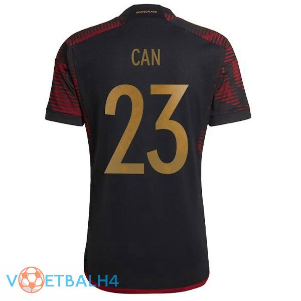 Duitsland (CAN 23) voetbal jerseys uit zwart wereldbeker 2022