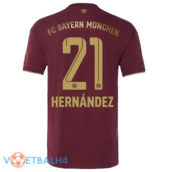 Bayern Munich (Hernández 21) voetbal jerseys Speciale editie rood 2022-2023