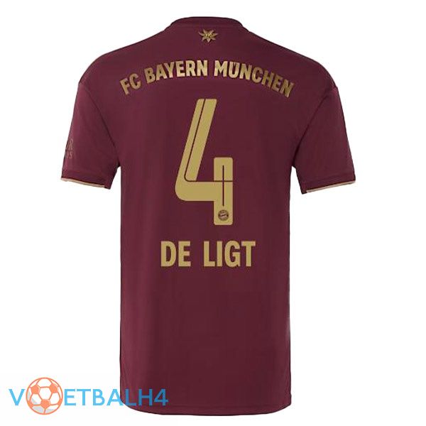 Bayern Munich (De Ligt 4) voetbal jerseys Speciale editie rood 2022-2023