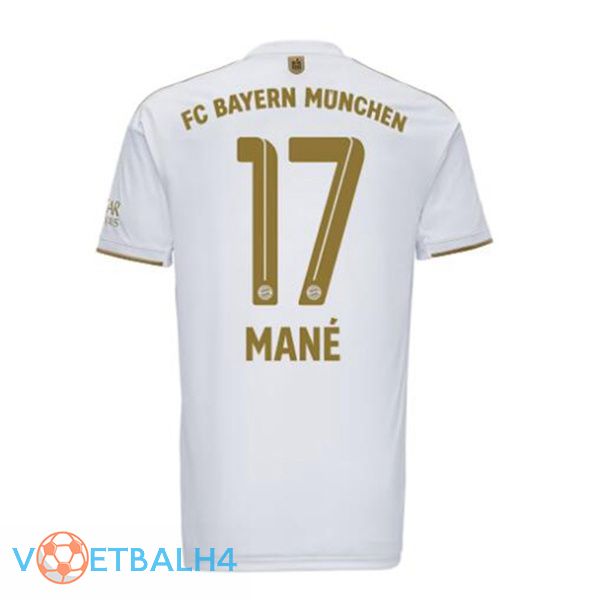 Bayern Munich (Mané 17) voetbal jerseys uit wit 2022-2023