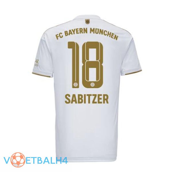 Bayern Munich (Sabitzer 18) voetbal jerseys uit wit 2022-2023