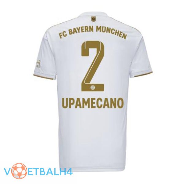 Bayern Munich (Upamecano 2) voetbal jerseys uit wit 2022-2023