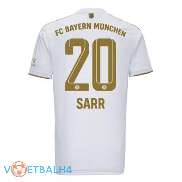 Bayern Munich (Sarr 20) voetbal jerseys uit wit 2022-2023