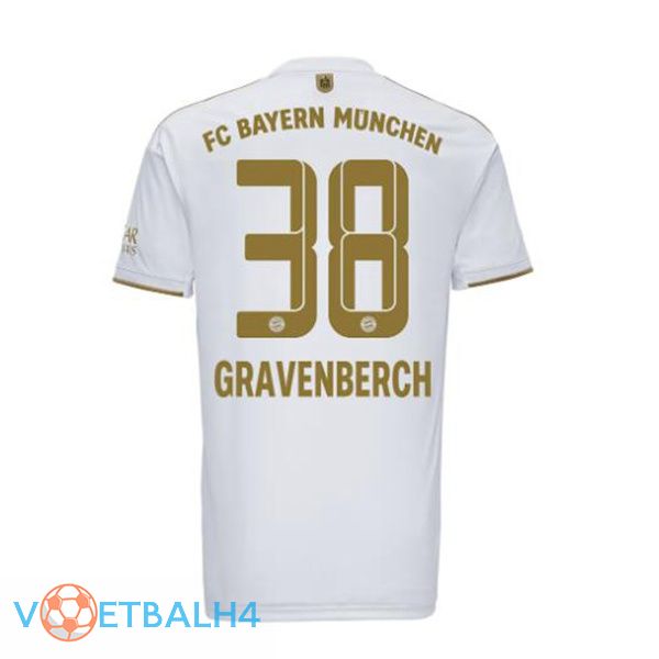 Bayern Munich (Gravenberch 38) voetbal jerseys uit wit 2022-2023