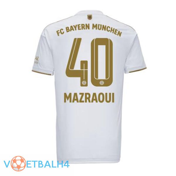 Bayern Munich (Mazraoui 40) voetbal jerseys uit wit 2022-2023