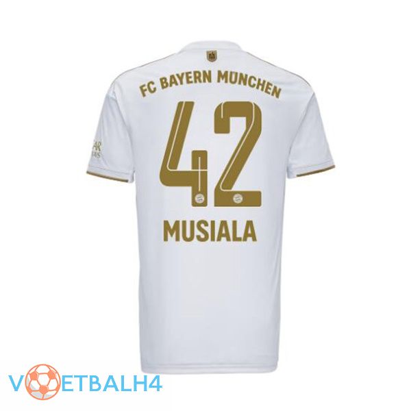 Bayern Munich (Musiala 42) voetbal jerseys uit wit 2022-2023