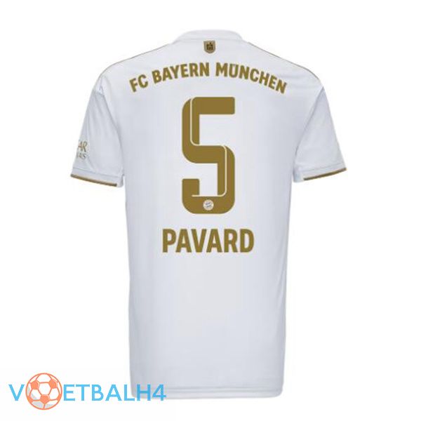 Bayern Munich (Pavard 5) voetbal jerseys uit wit 2022-2023