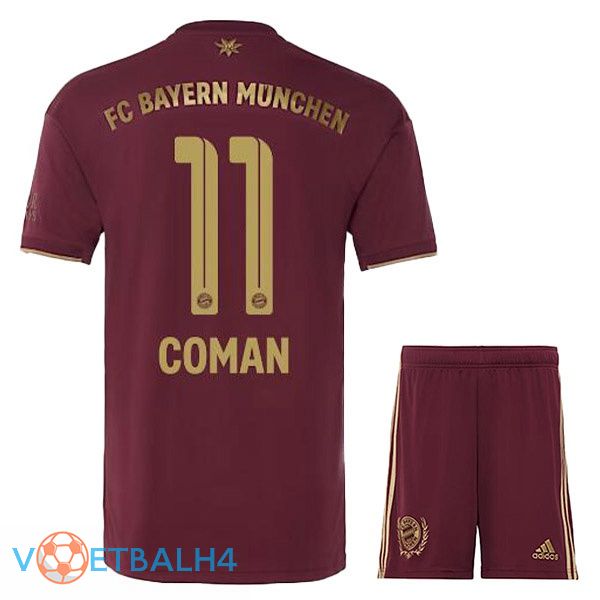 Bayern Munich (Coman 11) kinderen voetbal jerseys Speciale editie rood 2022-2023